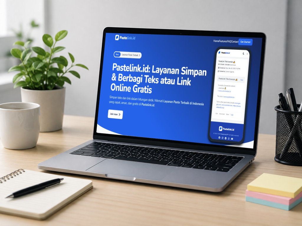 Pastelink.id_ Platform Catatan Online Gratis Tanpa Iklan untuk Menyimpan Ide dengan Lebih Praktis (1)